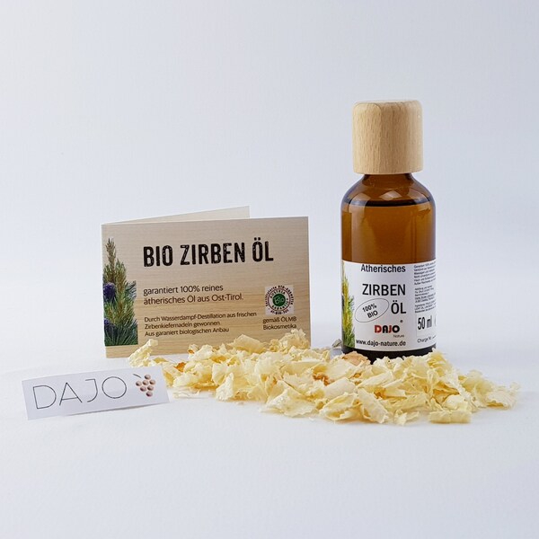 DAJO ätherisches Zirbenöl 50 ml. 100% naturrein