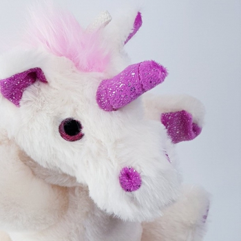 Handpuppe Einhorn weiß